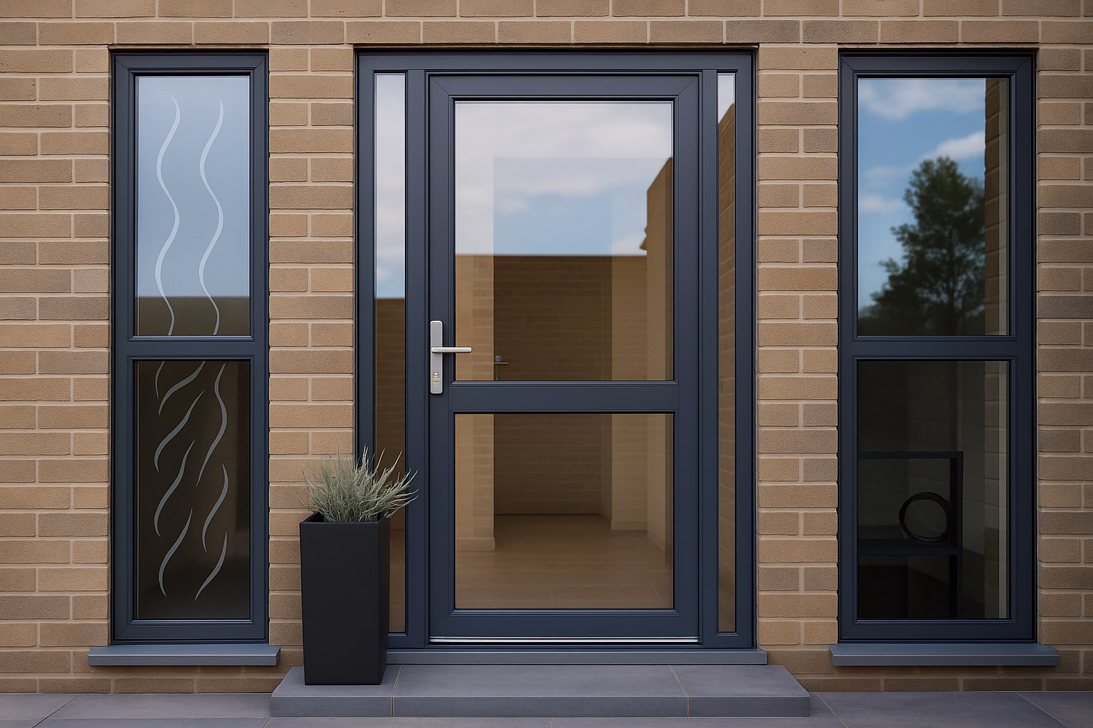 Алюминиевые двери